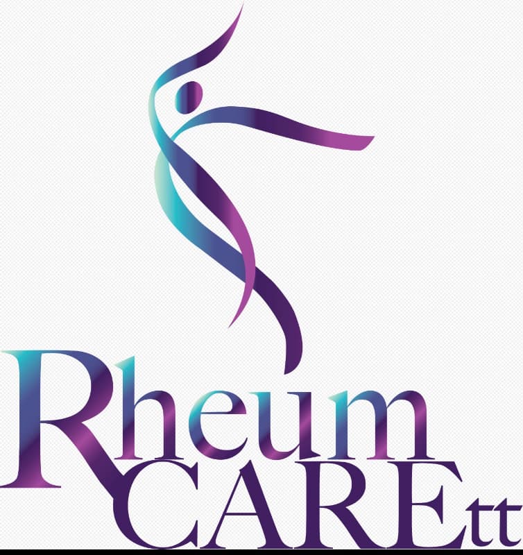 Logo for a dental practice called Rheumcarett